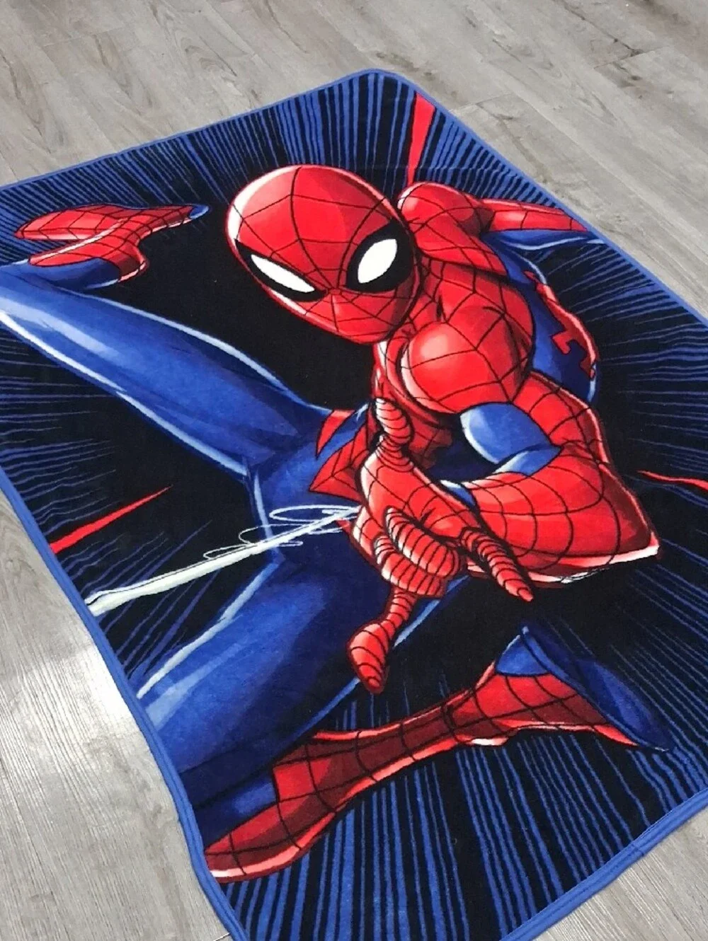 Spider-Man Kids Plush Throw Blanket - Red & Blue